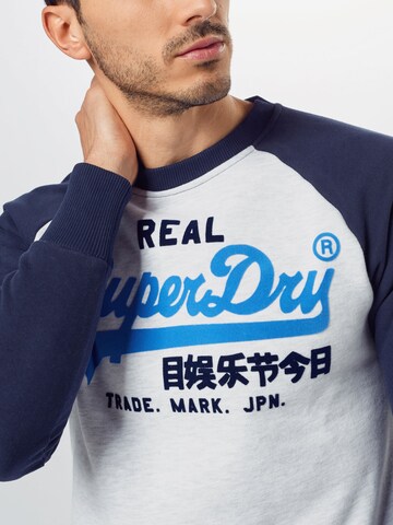 Superdry Tapered Sweatshirt in Blauw