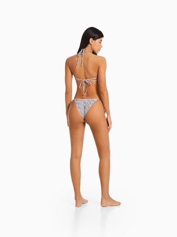 Bershka Balconette Bikini Top in Brown