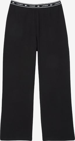 LACOSTE Pajama Pants in Black: front
