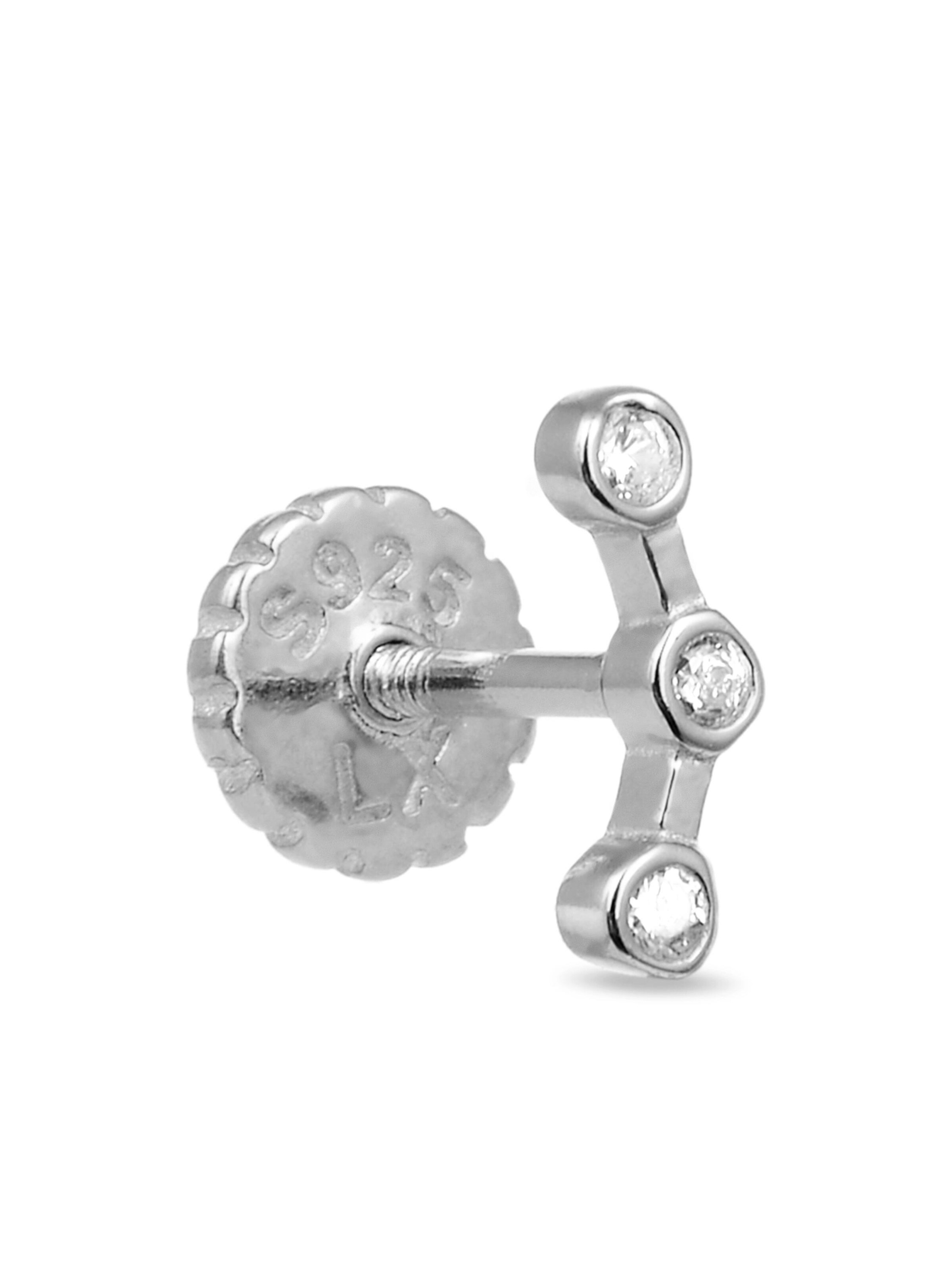 Gioiello per piercing 'Qant' di Luxenter in bianco