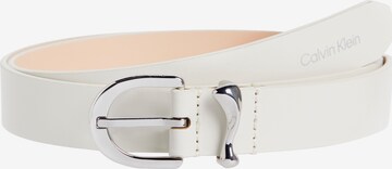 Ceinture Calvin Klein en beige : devant