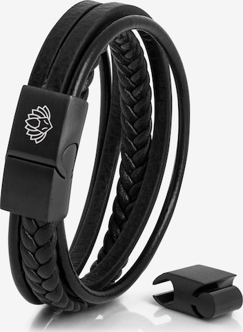 Akitsune Armband 'Pax' in Schwarz: Vorderseite