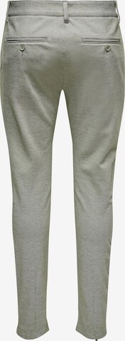 Only & Sons Úzky strih Chino nohavice 'Mark' - Zelená