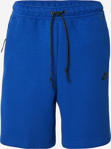 Nike Sportswear Spodnie 'TECH FLC' w kolorze niebieski: przód