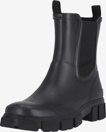 Athlecia Rubber Boots 'Teya' in Black: front