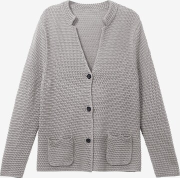SHEEGO Knit Cardigan in Grey: front