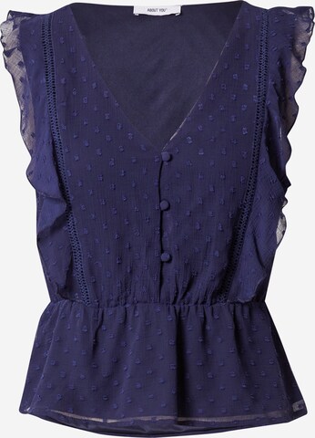 ABOUT YOU Blouse 'Pina' in Blauw: voorkant