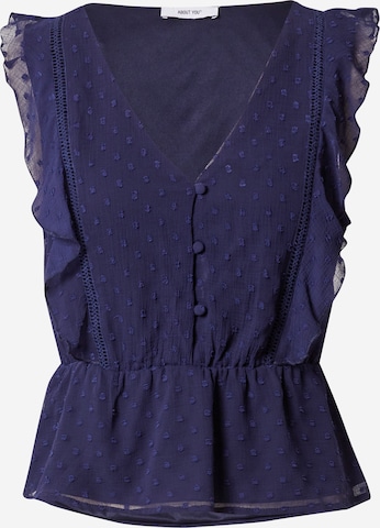 ABOUT YOU - Blusa 'Pina' em azul: frente