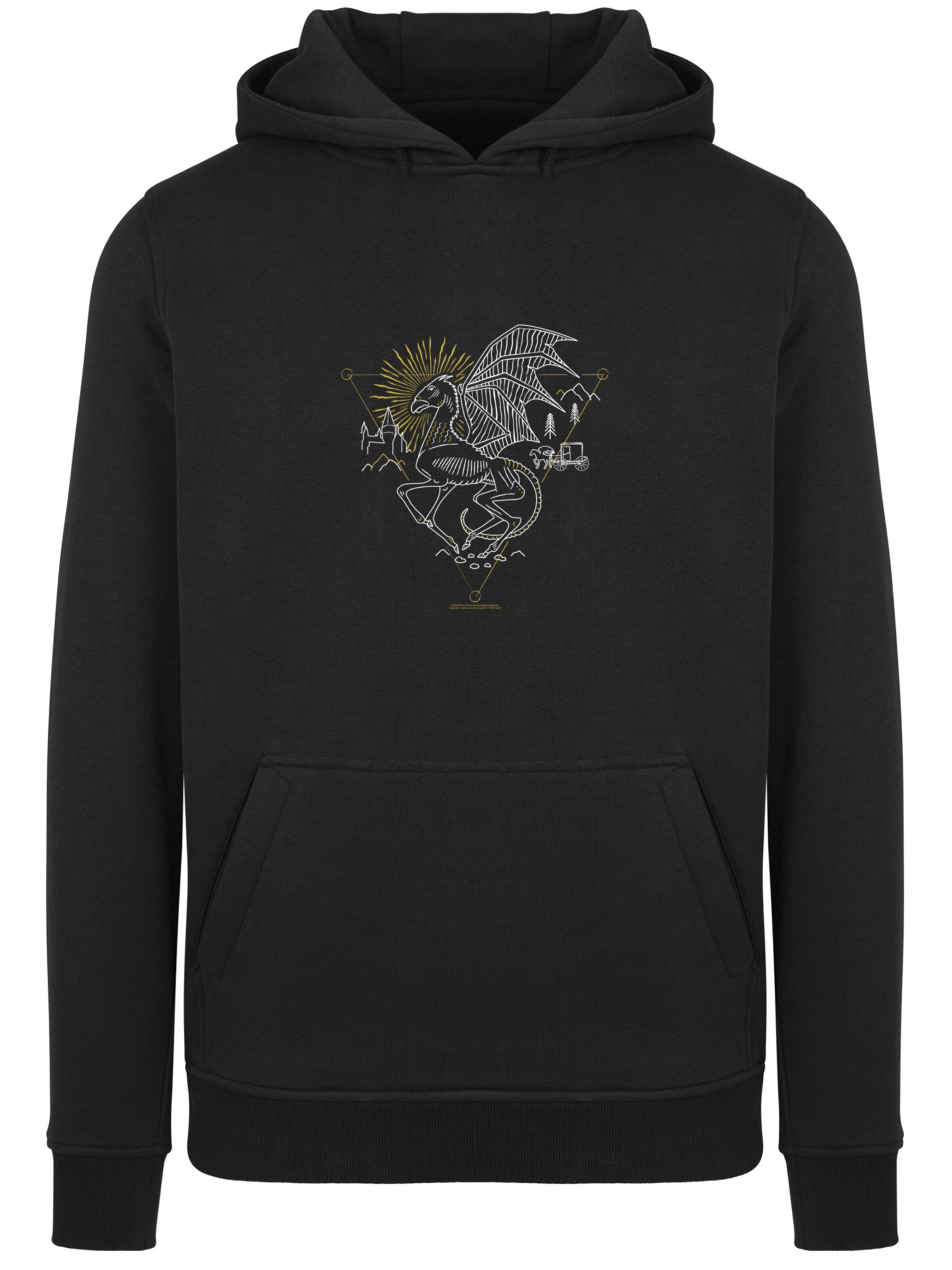 Sweat-shirt F4NT4STIC en noir : devant