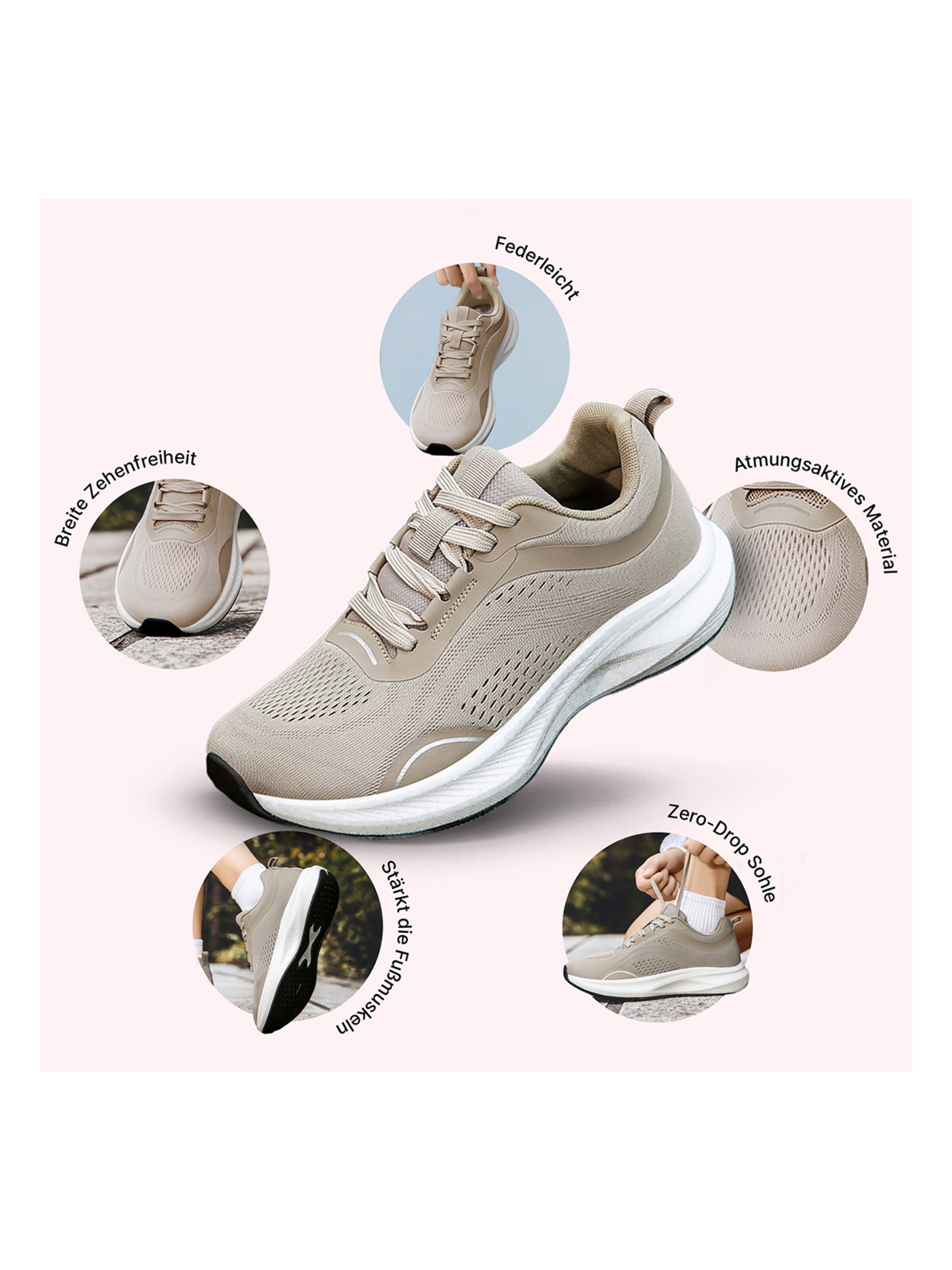 DOTALES Sneaker low 'DOTALES - EverStep'‌‌‌‌‌‌‌‌‌‌ in Beige