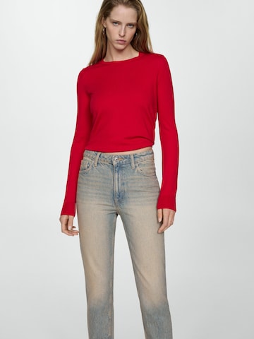 Wide leg Jeans de la MANGO pe albastru