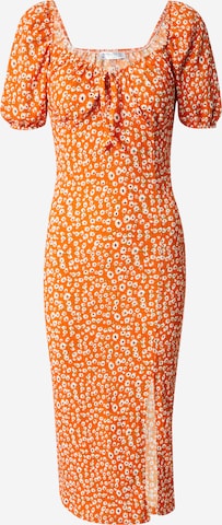 Happiness İstanbul - Vestido de verano en naranja: frente