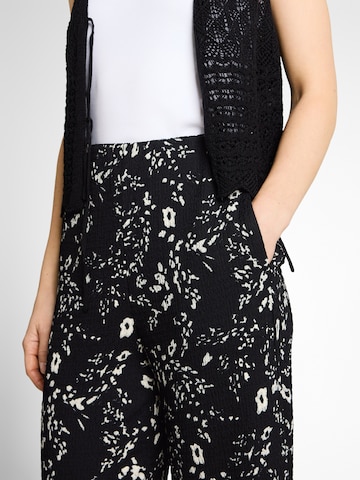 TOM TAILOR DENIM Wide leg Trousers in Black