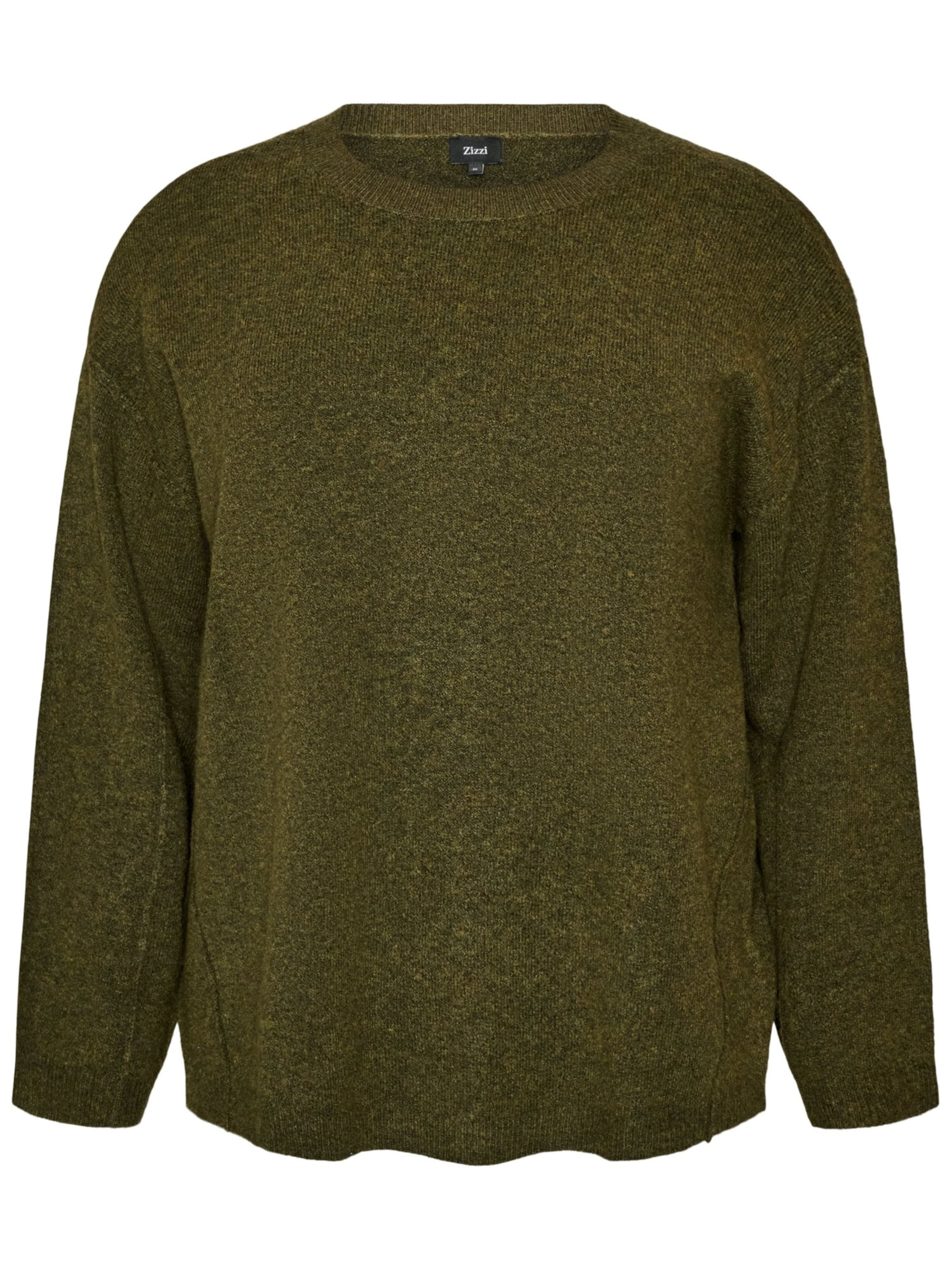 Pullover 'MVista' di Zizzi in verde: frontale
