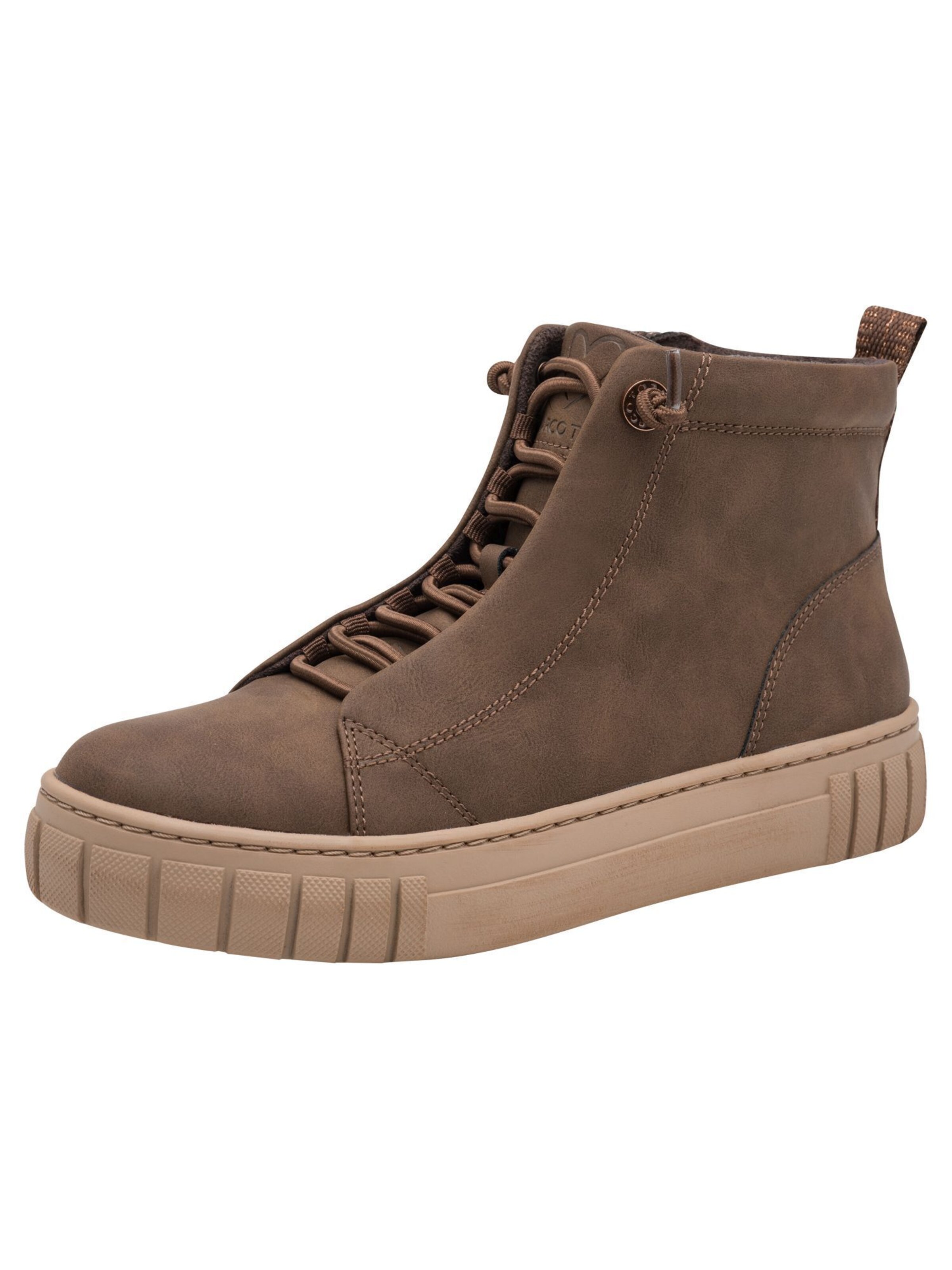 Bottines à lacets MARCO TOZZI en marron : devant