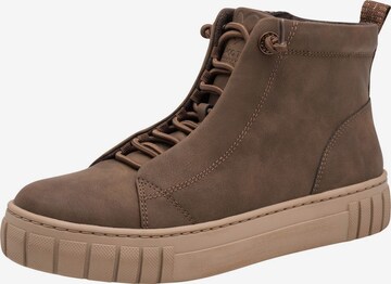 Bottines à lacets MARCO TOZZI en marron : devant