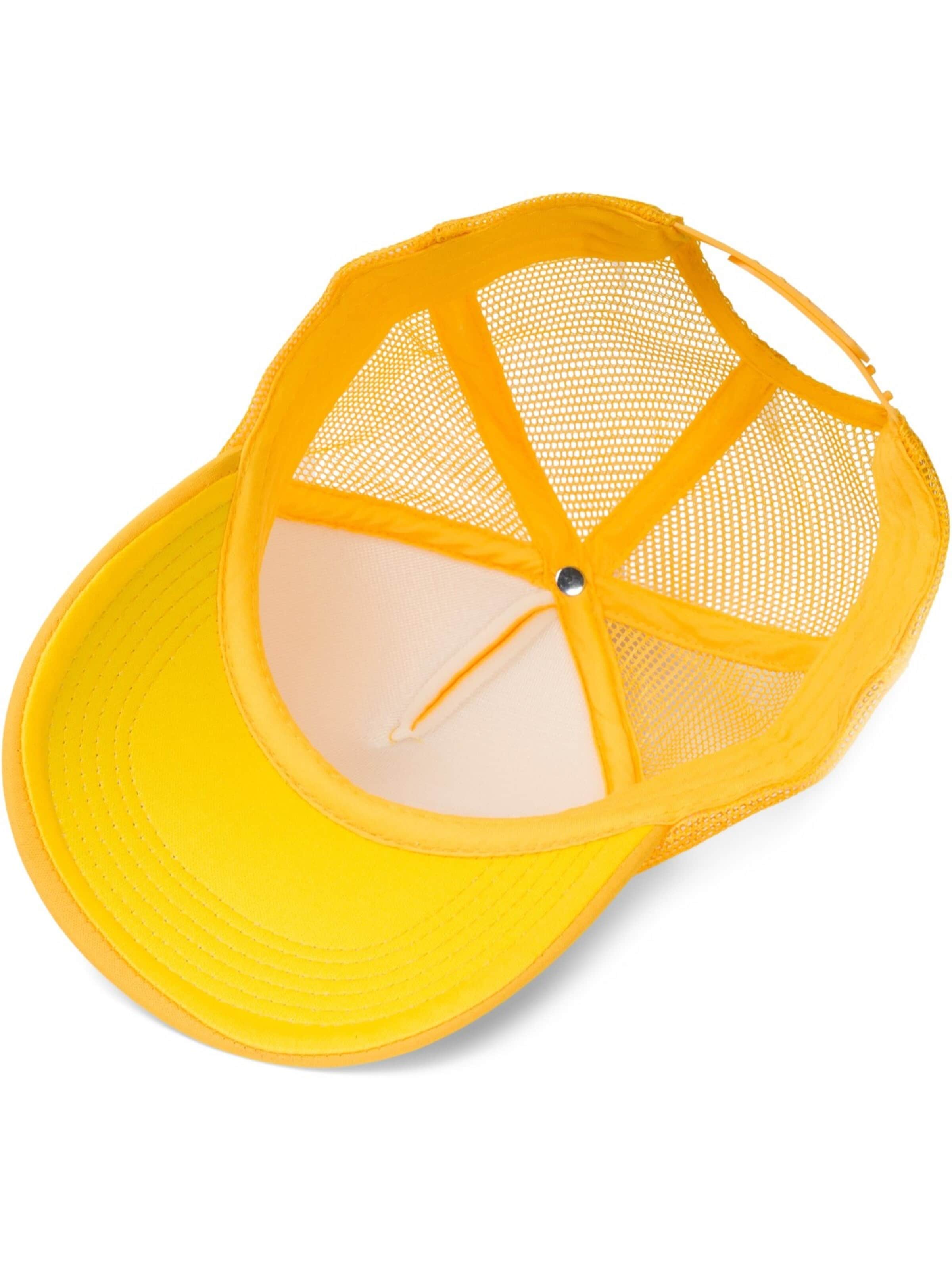 styleBREAKER Cap 'Trucker Cap 5-Panel Mesh' in Yellow