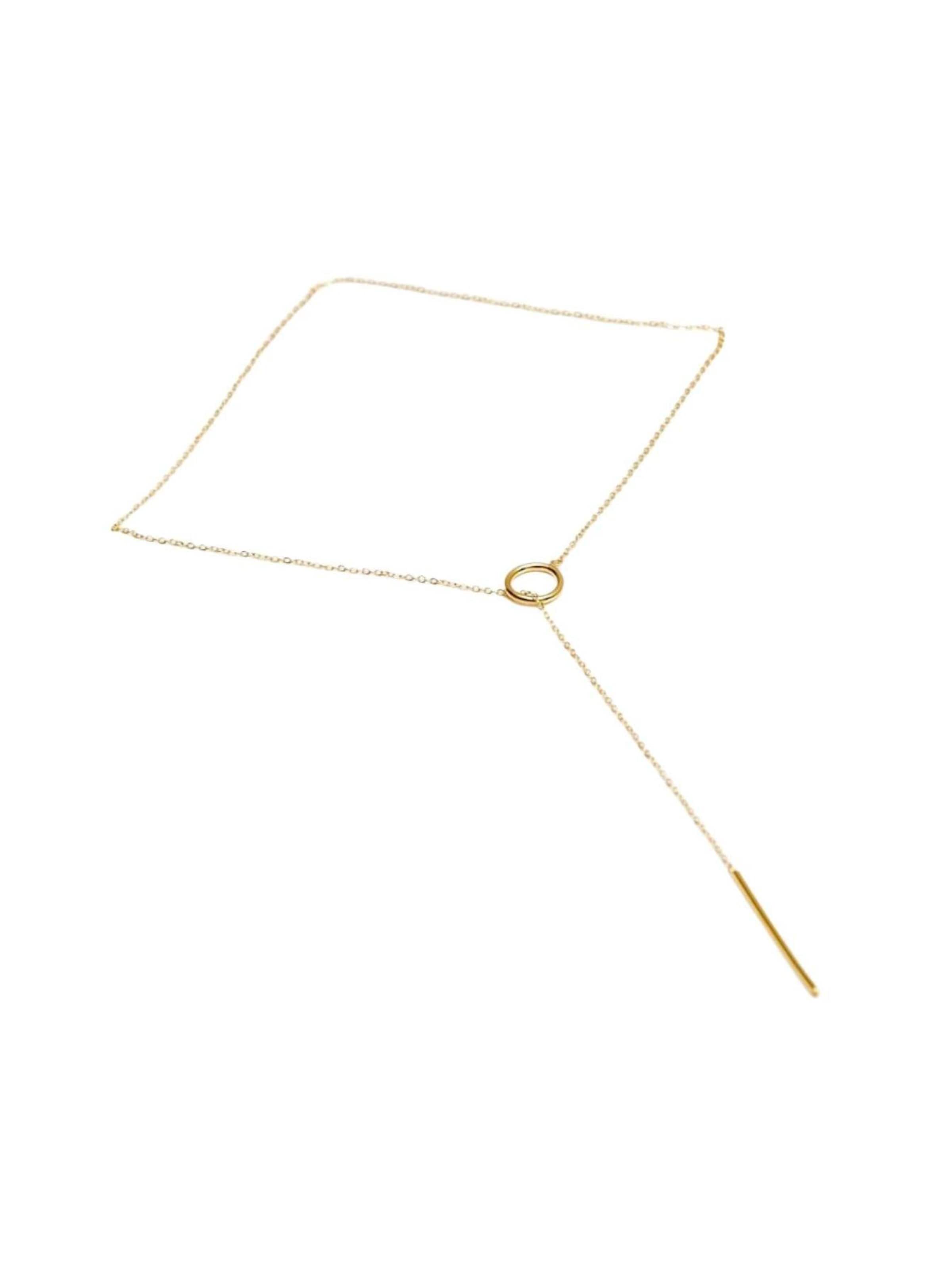 Les Reines Necklace 'The Serenity' in Gold: front