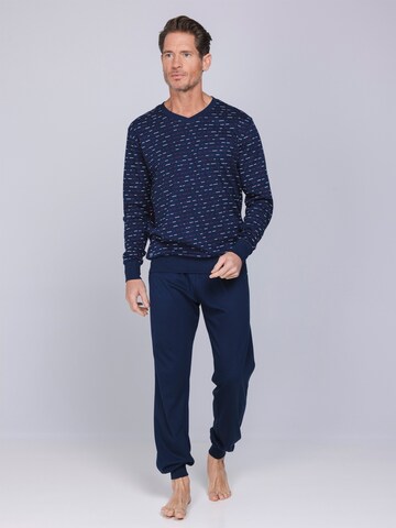 Pastunette Pyjama lang‌‌‌‌‌‌ in Blau: Vorderseite