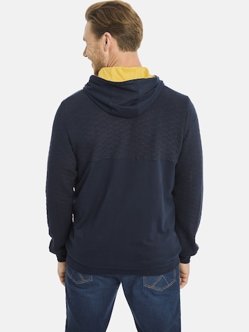 Jan Vanderstorm Zip-Up Hoodie 'Dagomar' in Blue