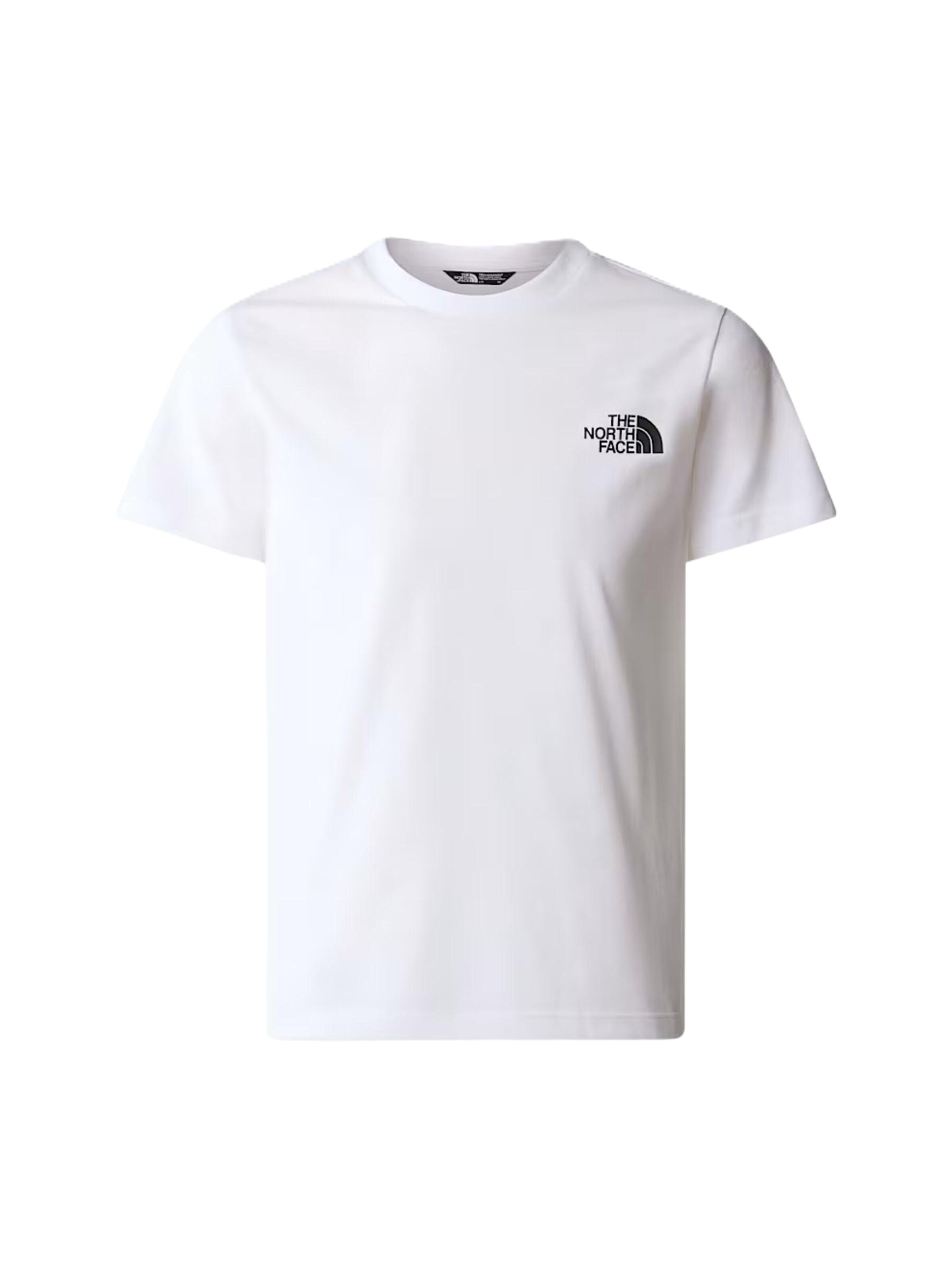 T-Shirt 'TEEN SIMPLE DOME REG SS' THE NORTH FACE en blanc : devant