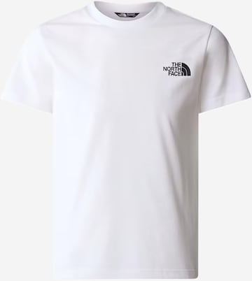 T-Shirt 'TEEN SIMPLE DOME REG SS' THE NORTH FACE en blanc : devant