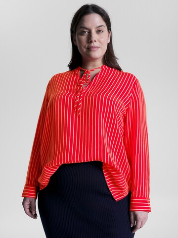 Tommy Hilfiger Curve Bluse in Rot: predná strana