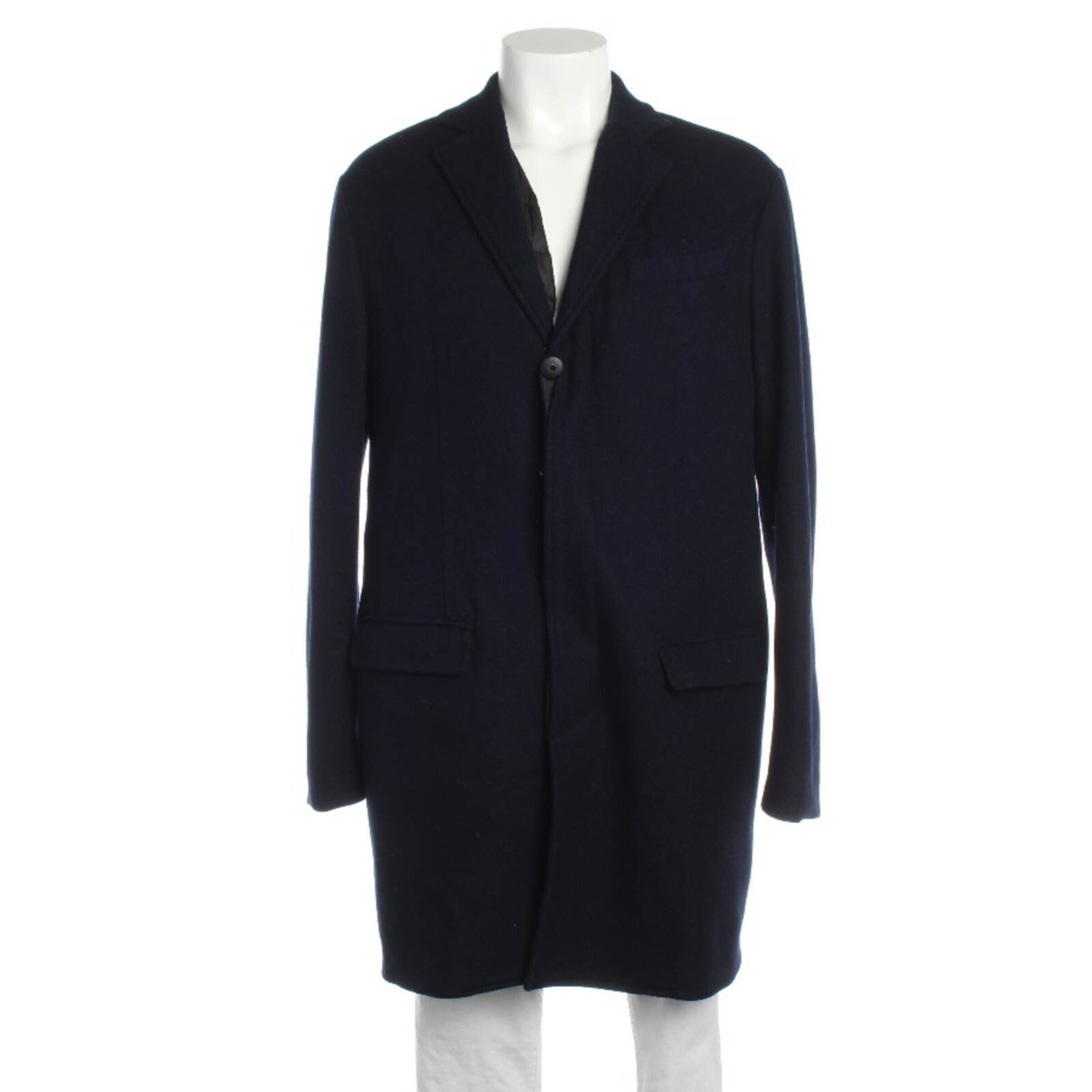Ermanno Scervino Winterjacke / Wintermantel M-L in Blau: Vorderseite