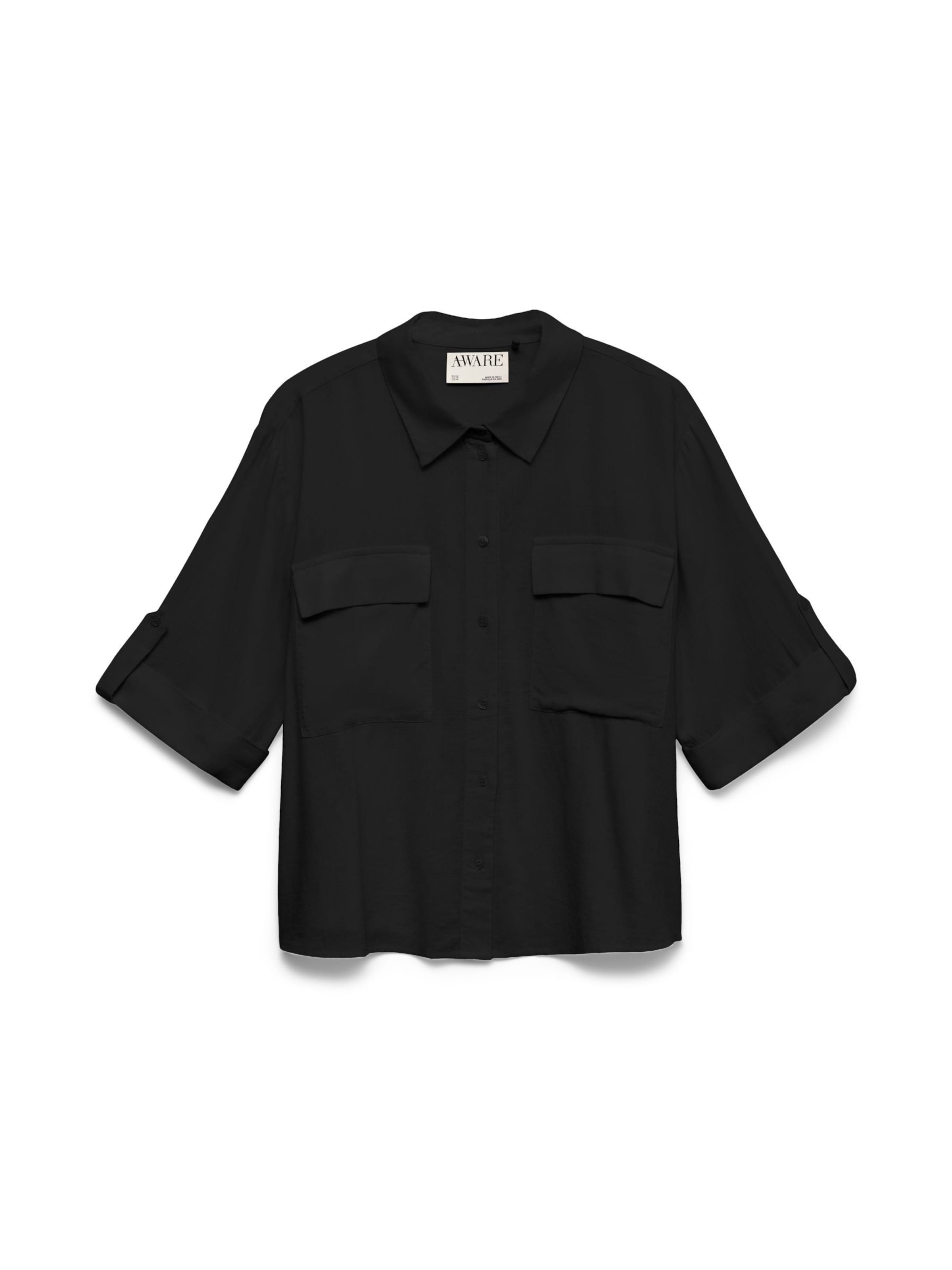 Camicia da donna 'AWRyder' di VERO MODA in nero: frontale