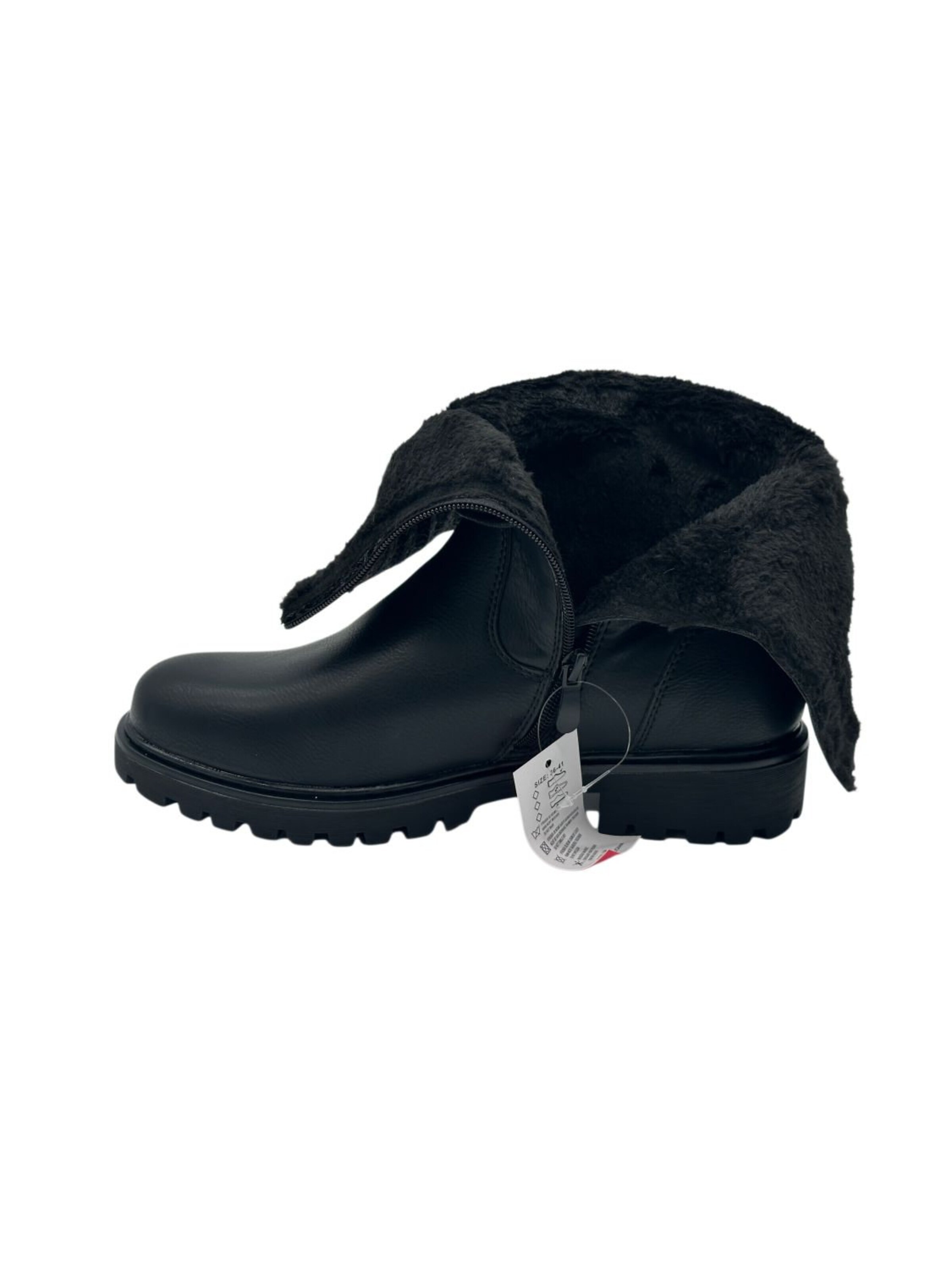 Nowaland Booties 'Damen gefütterte Winterstiefeletten' in Black
