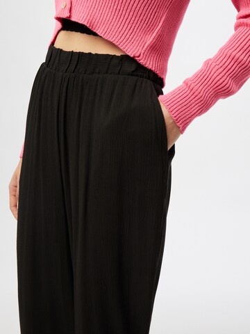 ICHI Wide leg Broek 'MARRAKECH' in Zwart