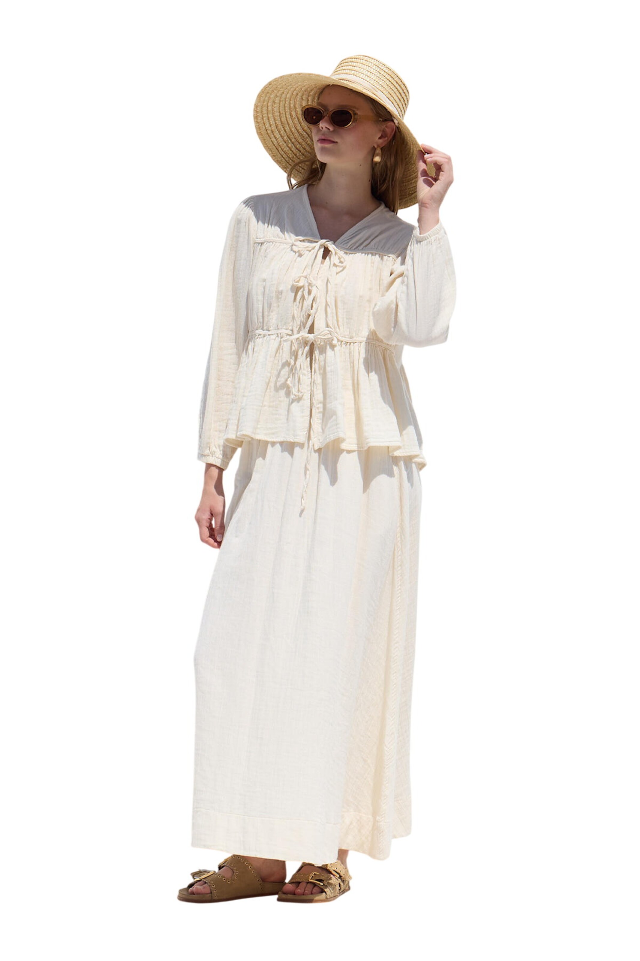 MANUKA Blouse in Beige