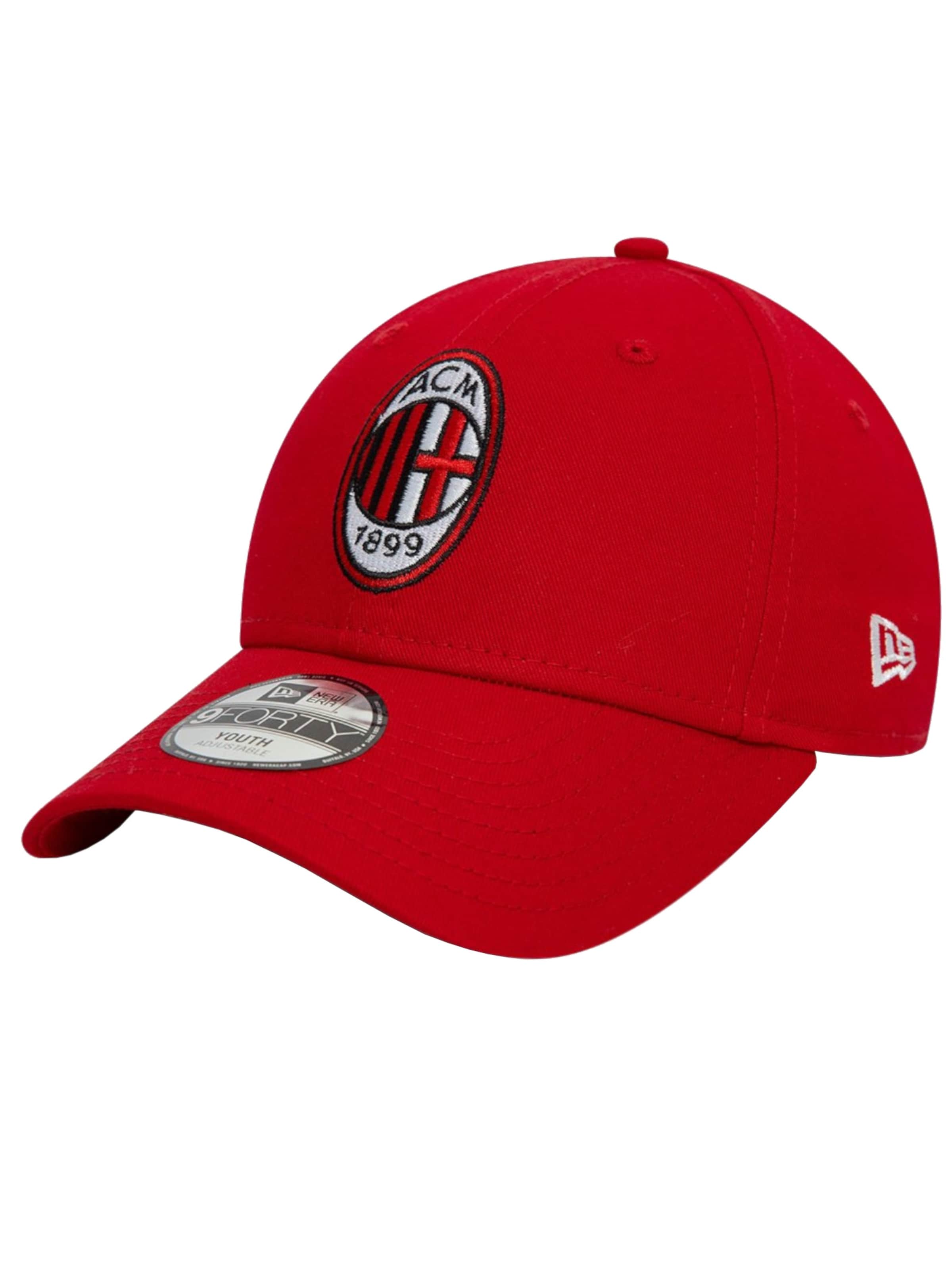 NEW ERA Hut 'New Era Core 9Forty AC Milan Jr Cap'‌‌‌‌‌ in Rot: Vorderseite