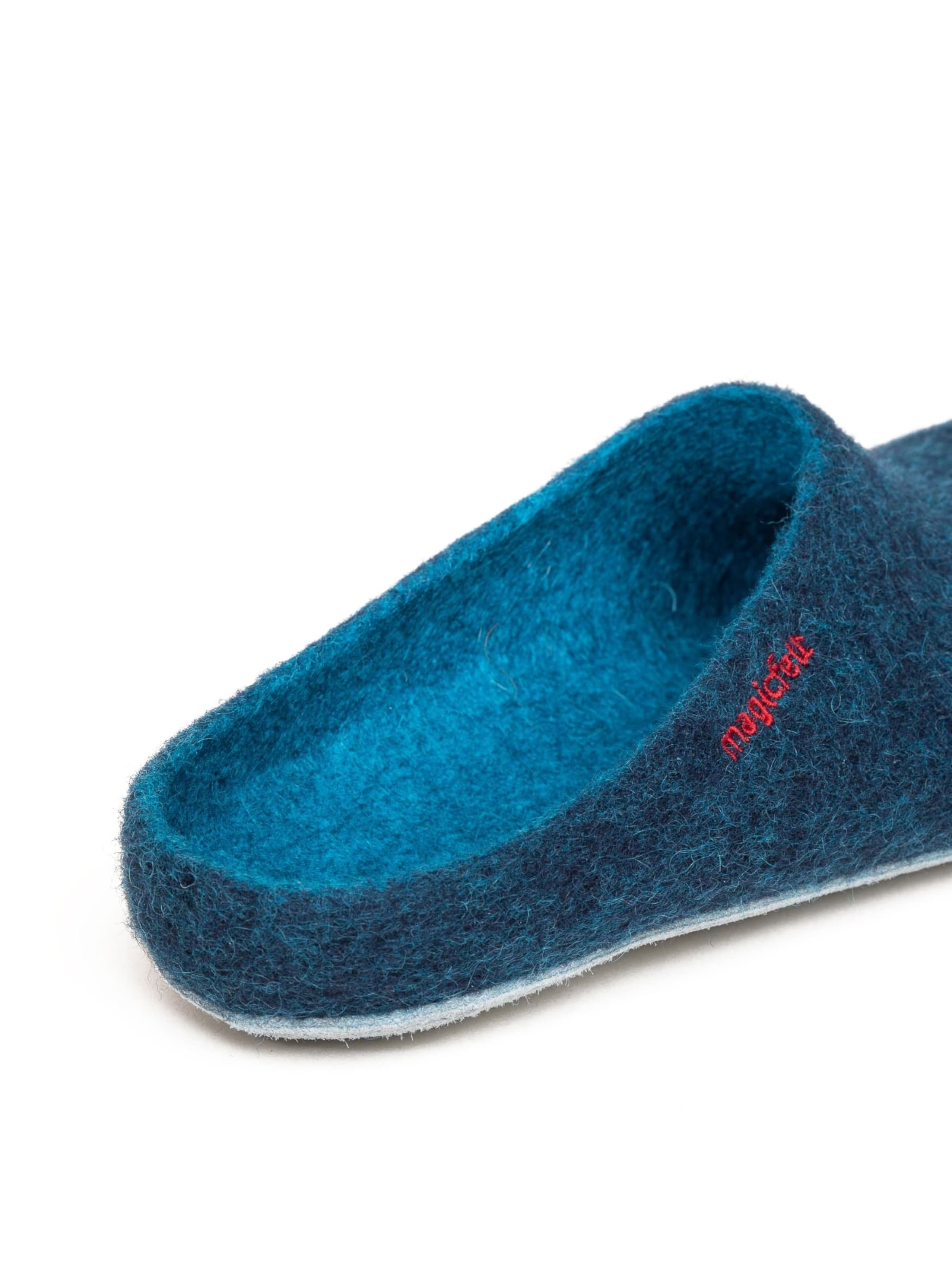 MagicFelt Slippers 'Filzpantoffel AP 701' in Blue