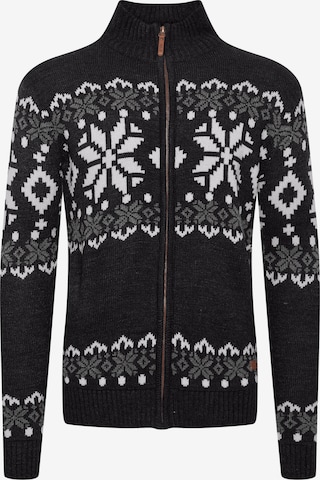 !Solid Knit cardigan 'SDNoran' in Black: front