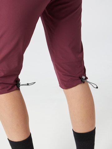KILLTEC Slimfit Outdoor hlače 'Terasi' | vijolična barva