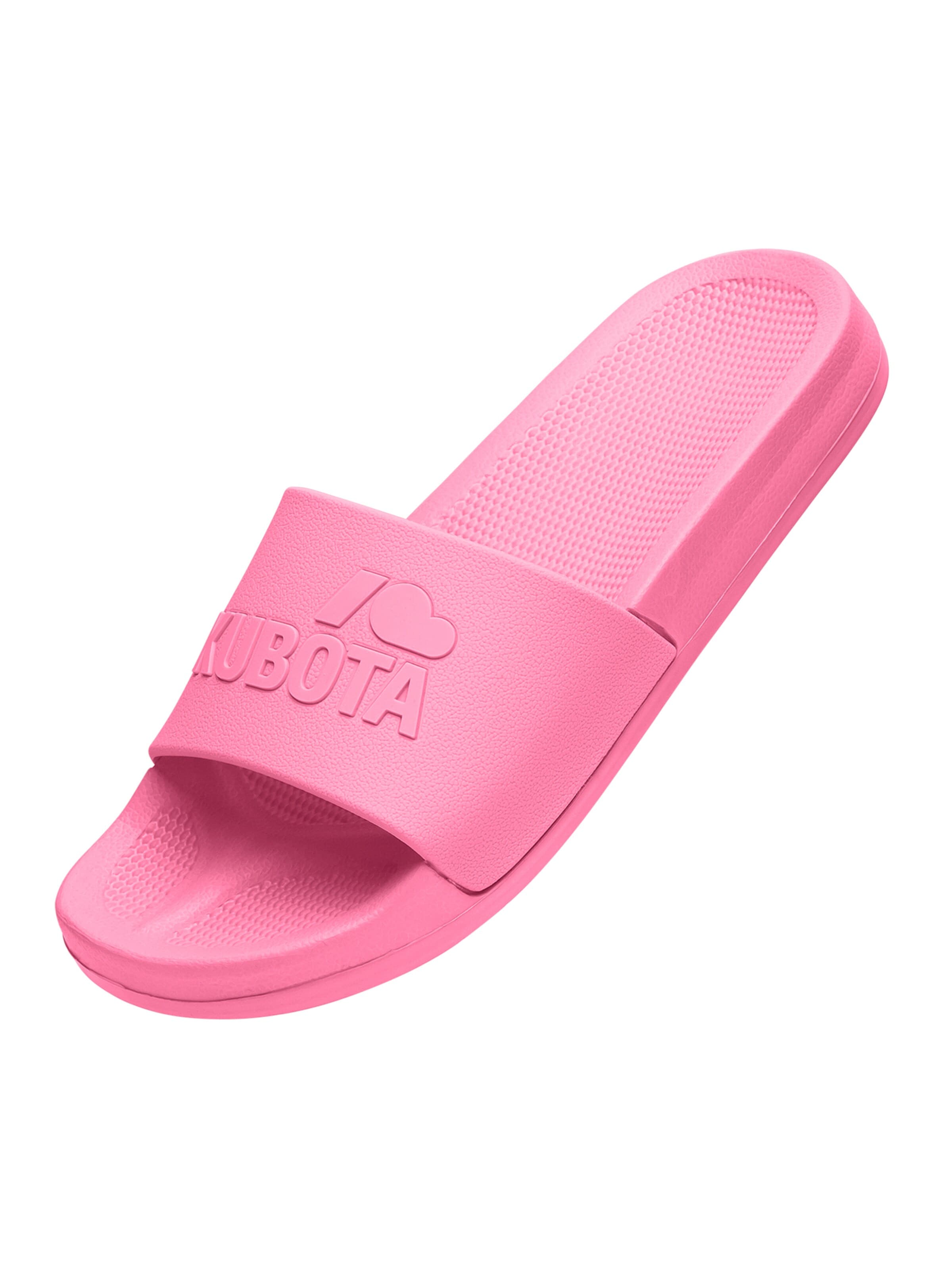 Kubota Strand-/badesko 'Kubota Women's Slip-On Light Green Basic Plain Pool Slides' i pink
