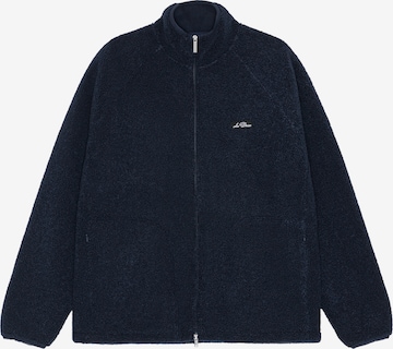 Les Deux Fleecejacke in Blau: Vorderseite