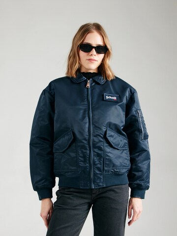 Schott NYC Tussenjas 'DANWRS' in Blauw: voorkant
