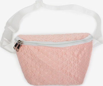 styleBREAKER Gürteltasche 'Bauchtasche geometrische Prägung, Gürteltasche' in Pink: Vorderseite