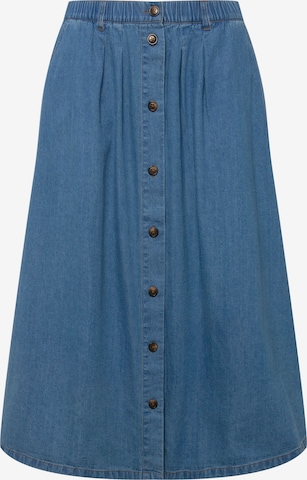 Ulla Popken Rok in Blauw: voorkant