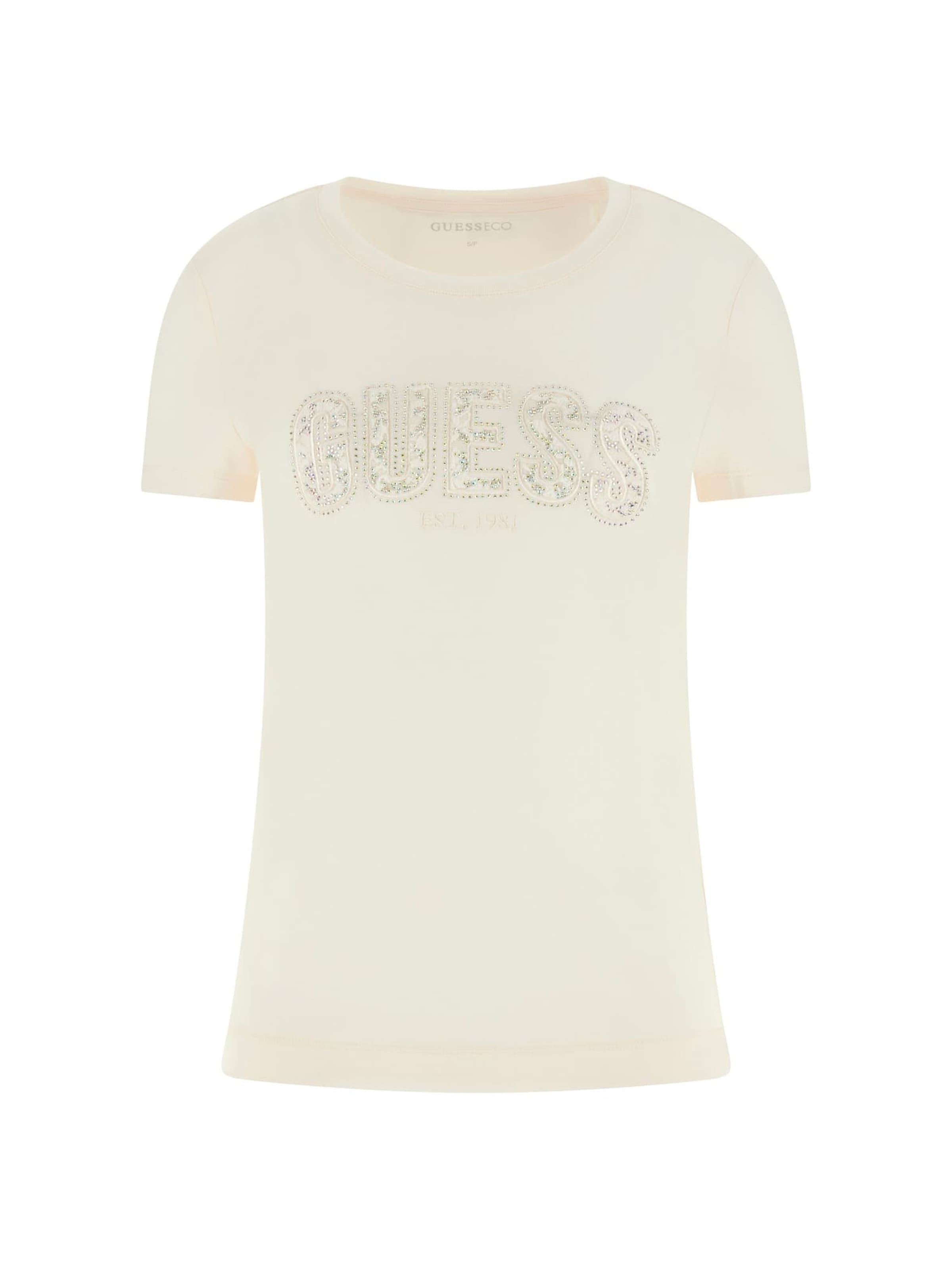 GUESS T-Shirt in Beige: Vorderseite