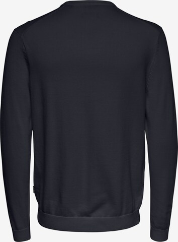 Only & Sons Regular fit Sweater 'Alex' in Blue