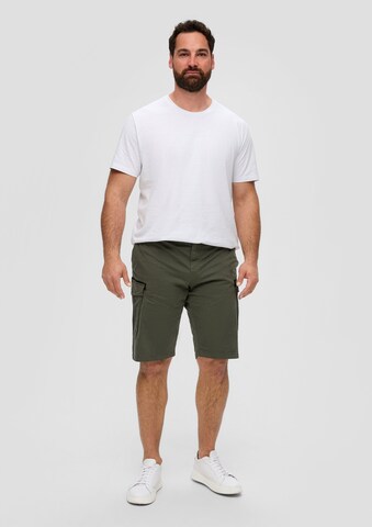 Regular Pantalon cargo s.Oliver en vert