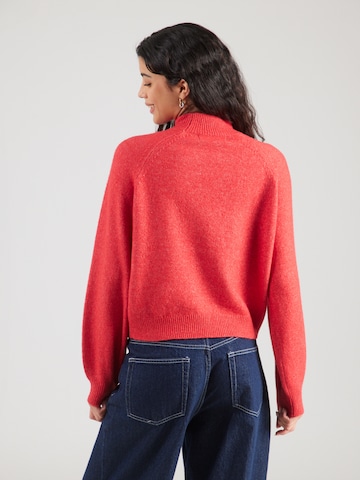 VERO MODA Sweater 'VMLEAF' in Red