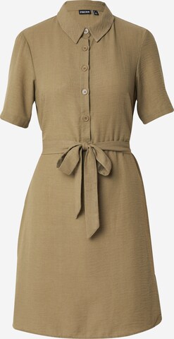 Robe-chemise 'MADDIE' PIECES en vert : devant