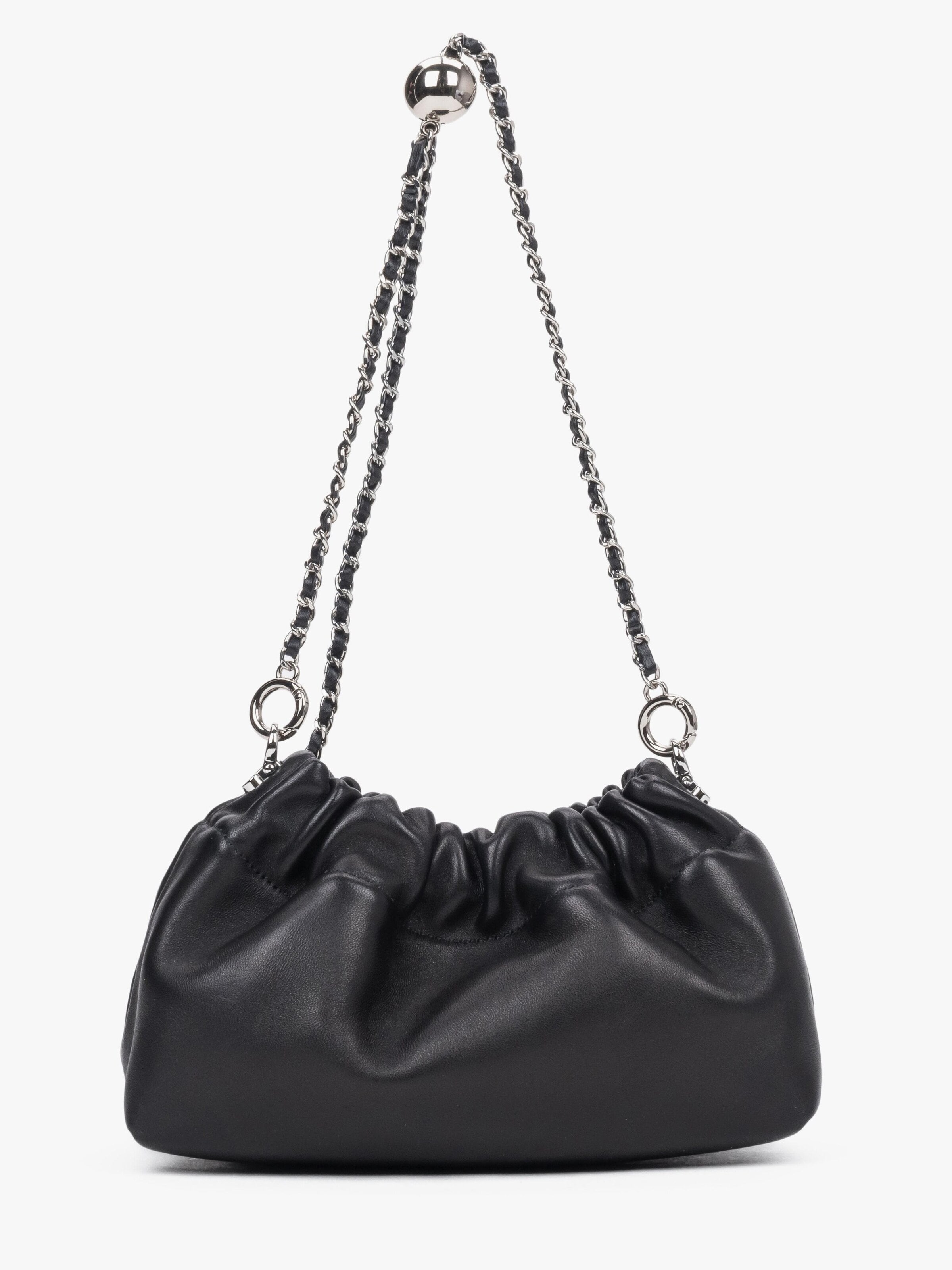 Estro Schultertasche '87802'‌‌‌‌‌‌‌‌‌ in Schwarz: Vorderseite