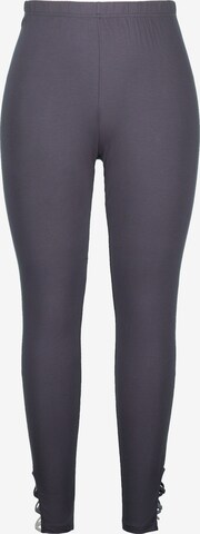 Ulla Popken Skinny Leggings in Blauw: voorkant