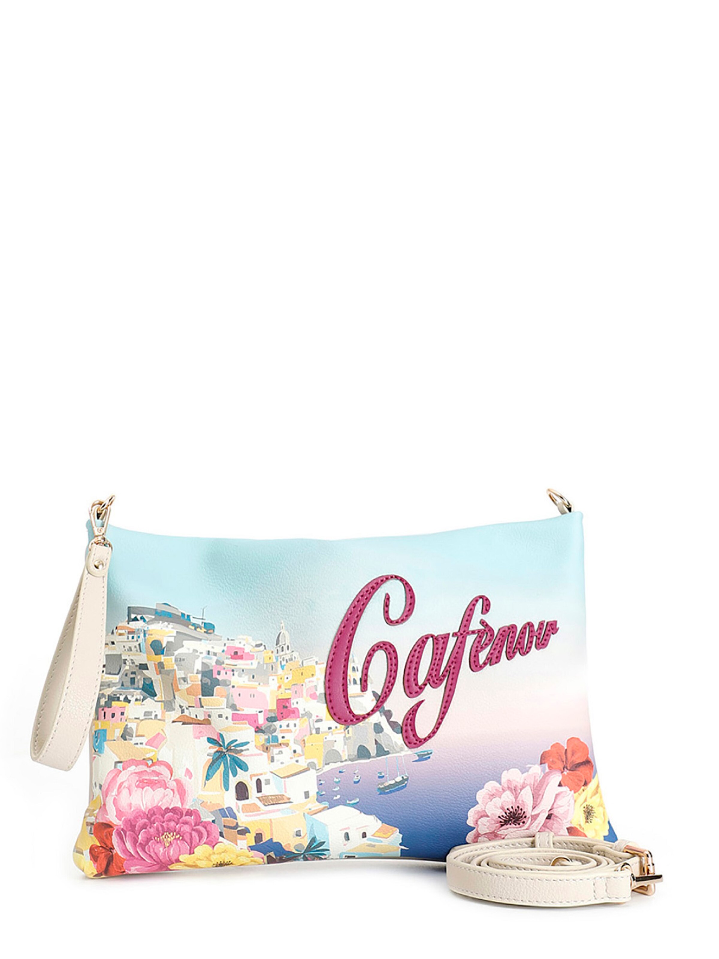 CAFè NOIR Clutch in Wit: voorkant