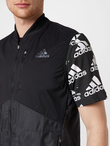 ADIDAS PERFORMANCE Sportbodywarmer 'Adizero' in Zwart